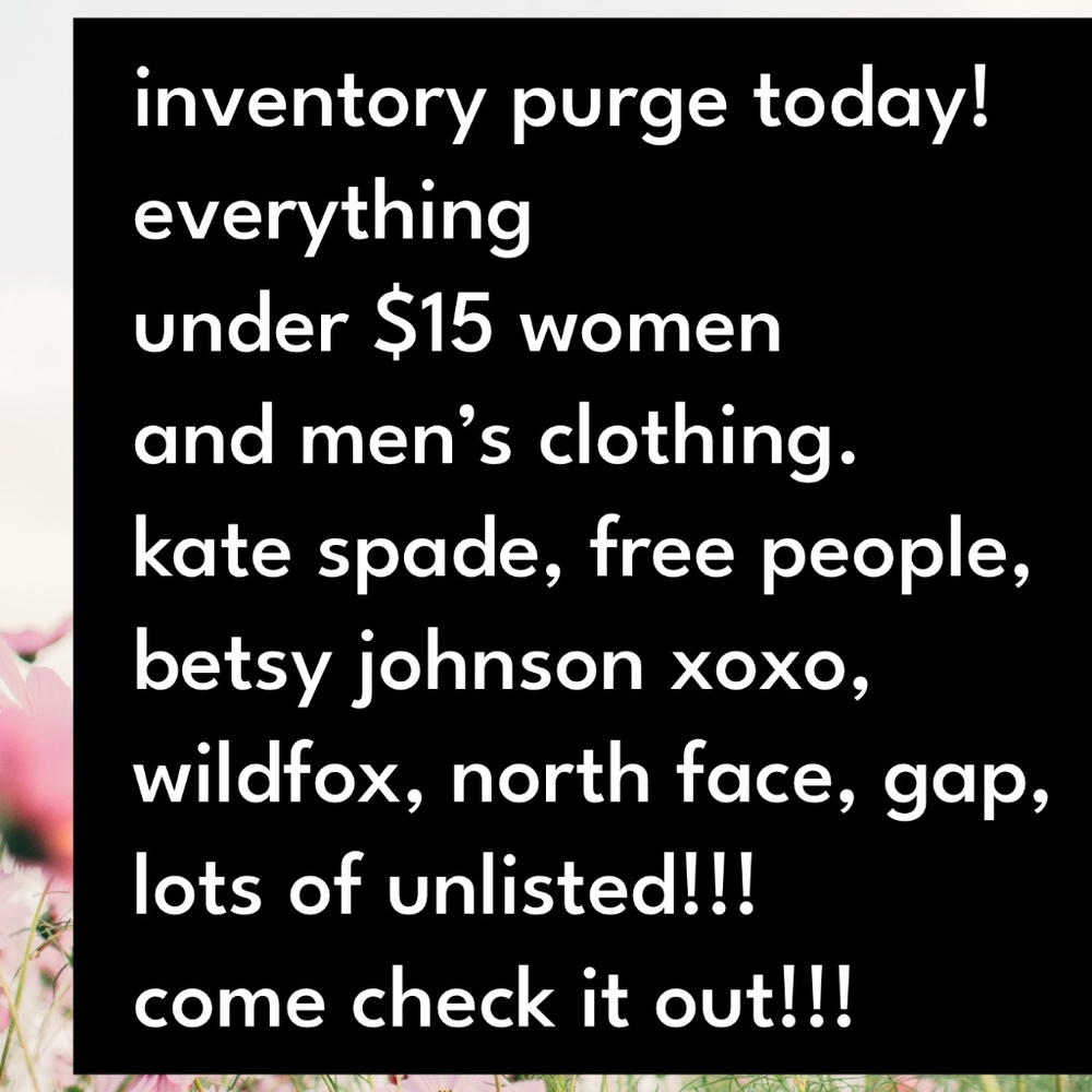 UNLISTED LIVE SHOW PURGE!!! CHEAP!!! UNDER $15 on ALL Items